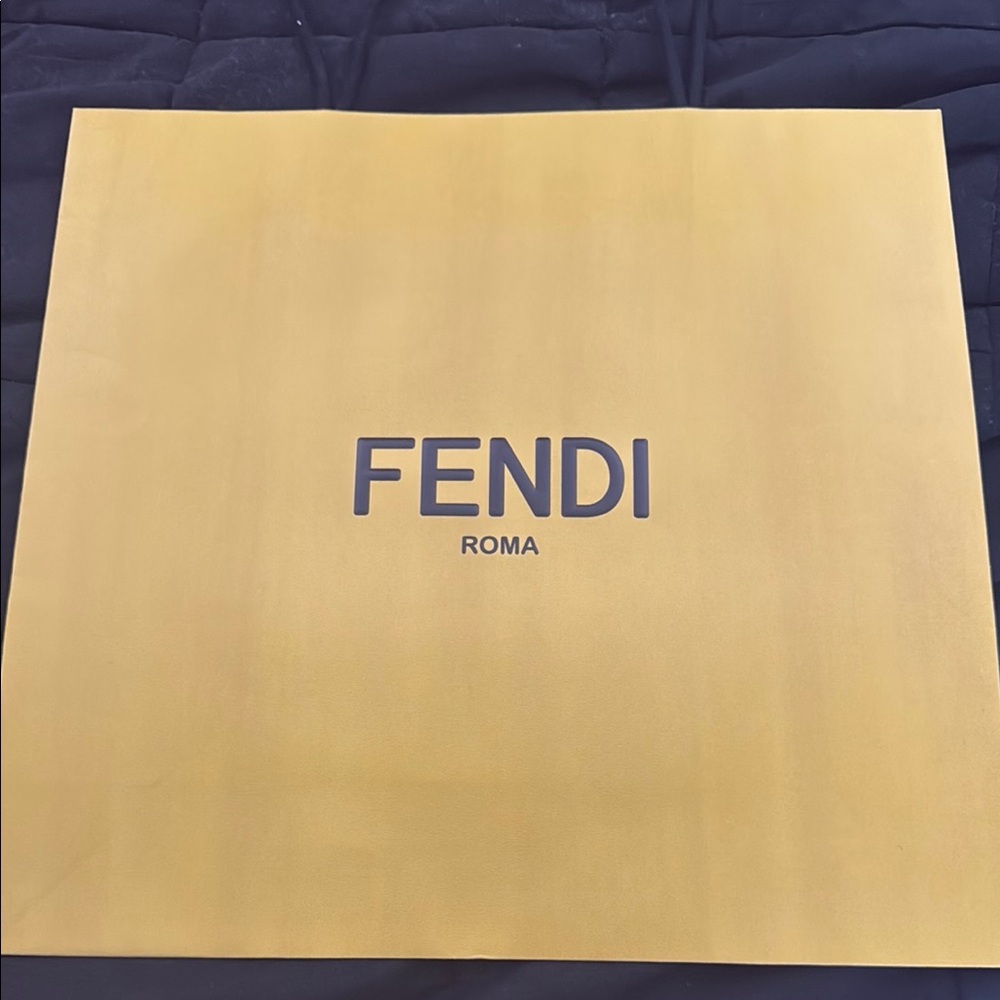 Fendi Gold Luxury Shopping Bag